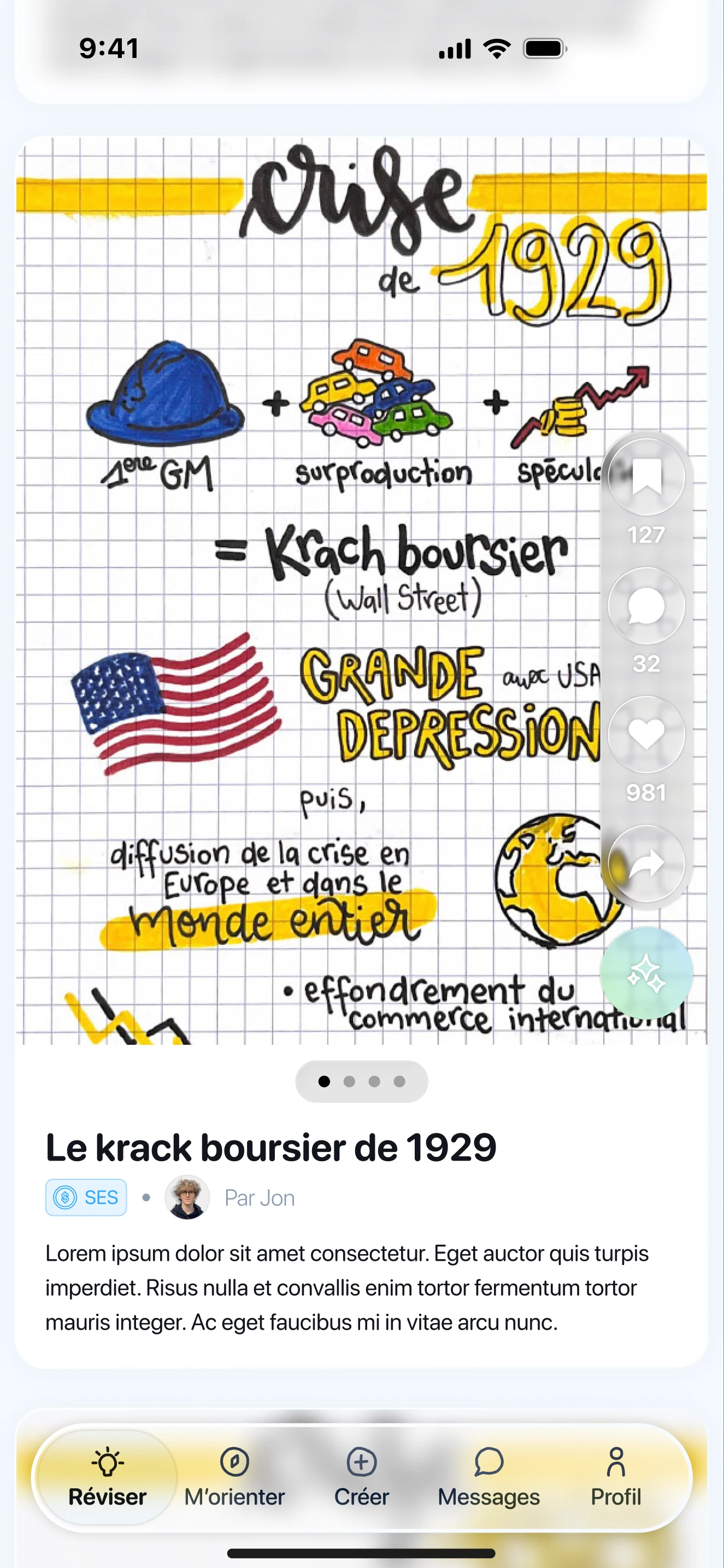 Fiche de révision et interactions